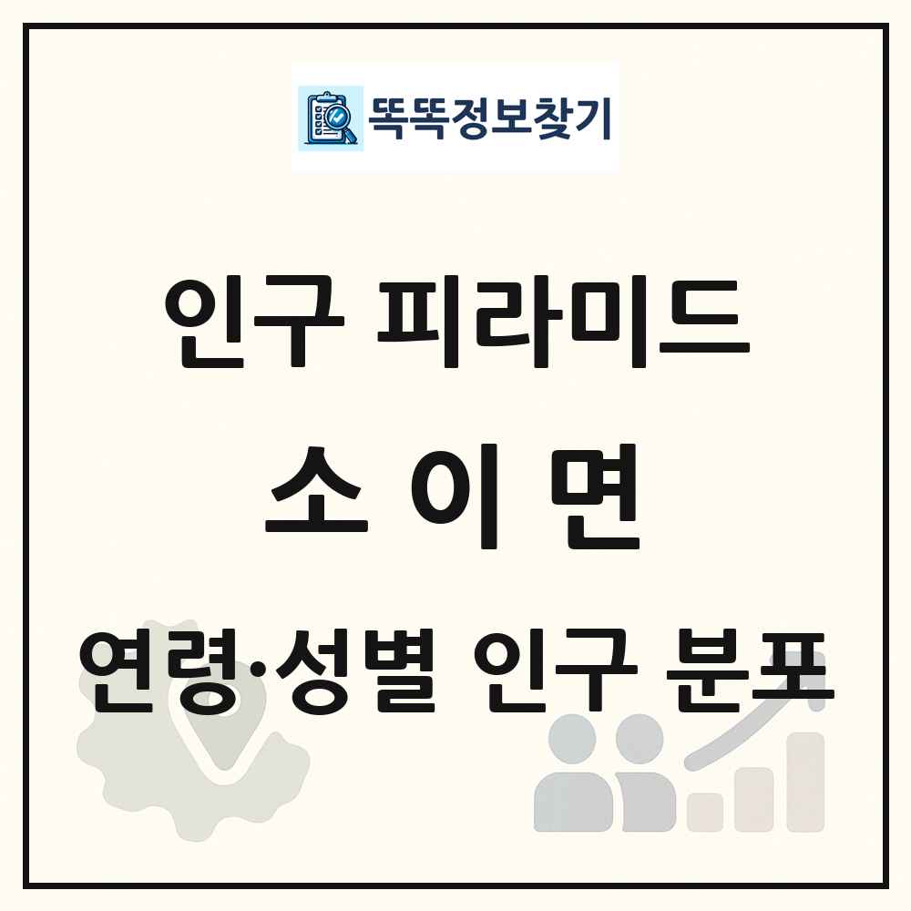 소이면 인구 피라미드 링크 그림